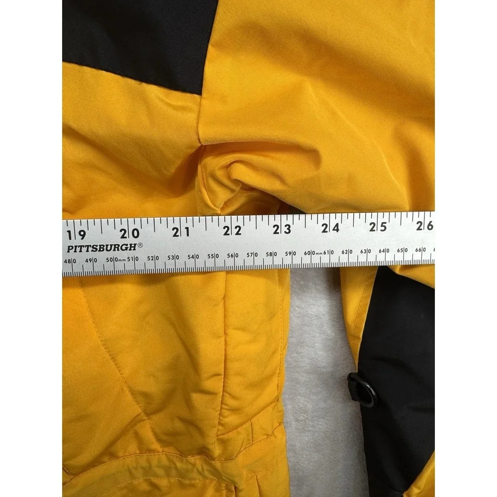 North Face Gore-Tex‎ Jacket Yellow Vintage TNF Men's Size Small NO HOOD READ